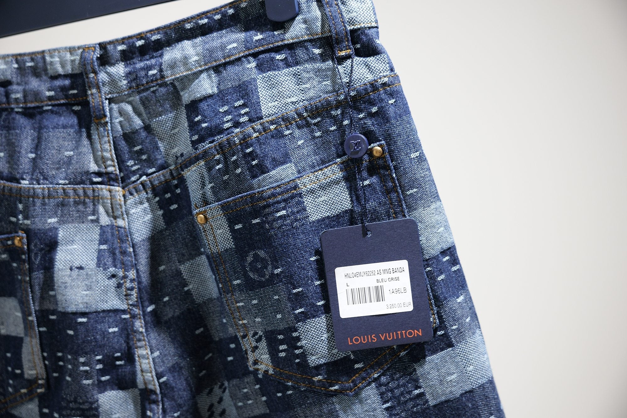 LV denim shorts