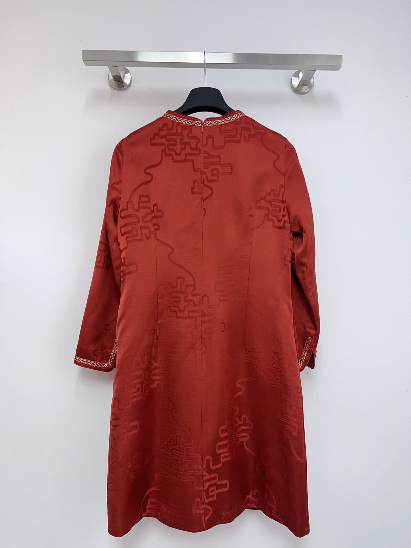 Women's Dior Festive Red Brocade Chinese Style Dress
