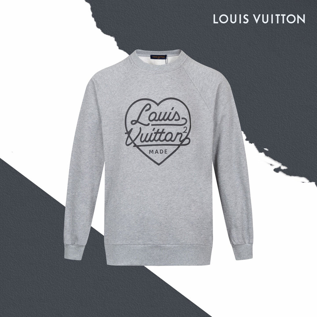 LV Heart Letter Crewneck Sweatshirt