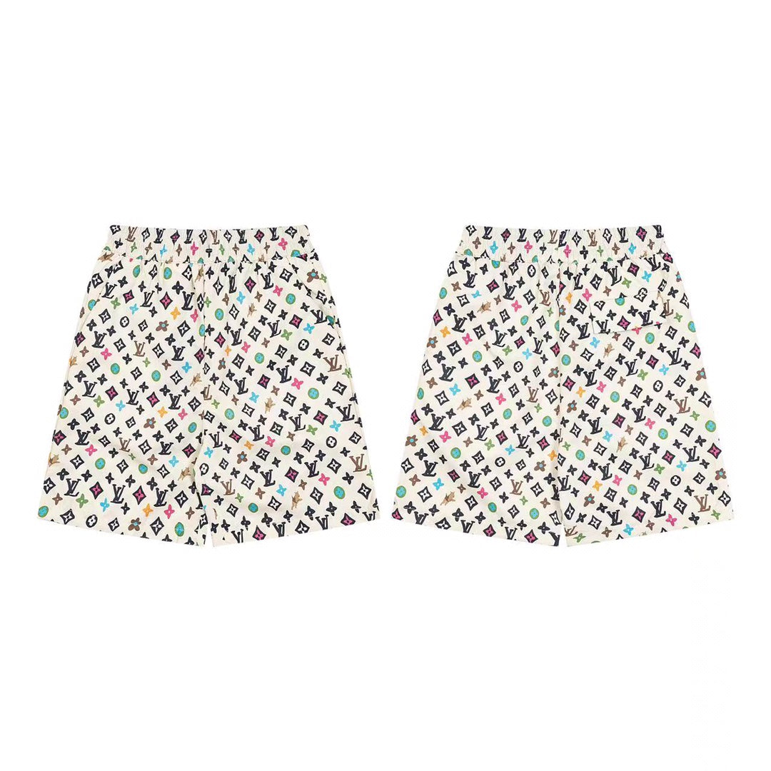 LV Mulberry Silk Shorts