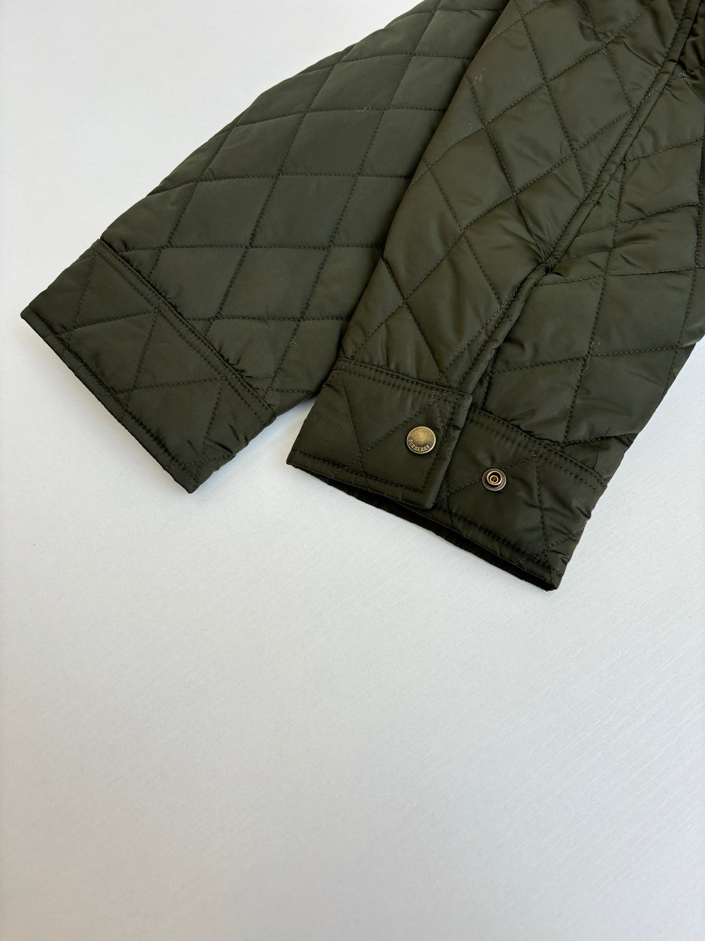 Burberry BB Quilted Nylon Brighton Shirt-Style Cotton Jacket