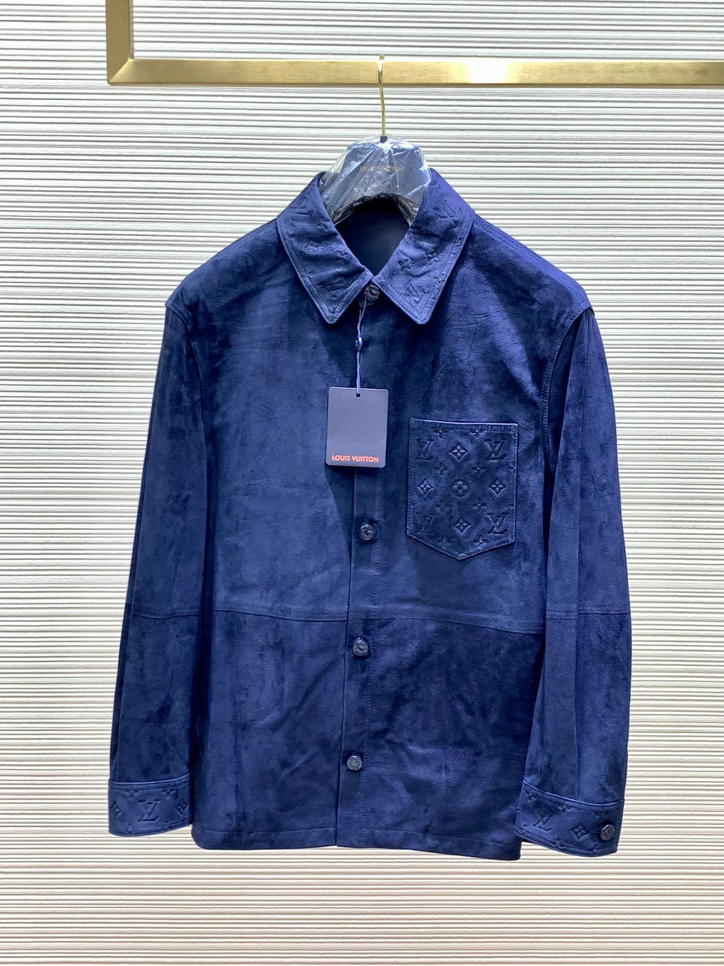 LV Suede Cowhide Shirt Jacket