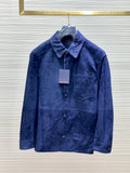 LV Suede Cowhide Shirt Jacket