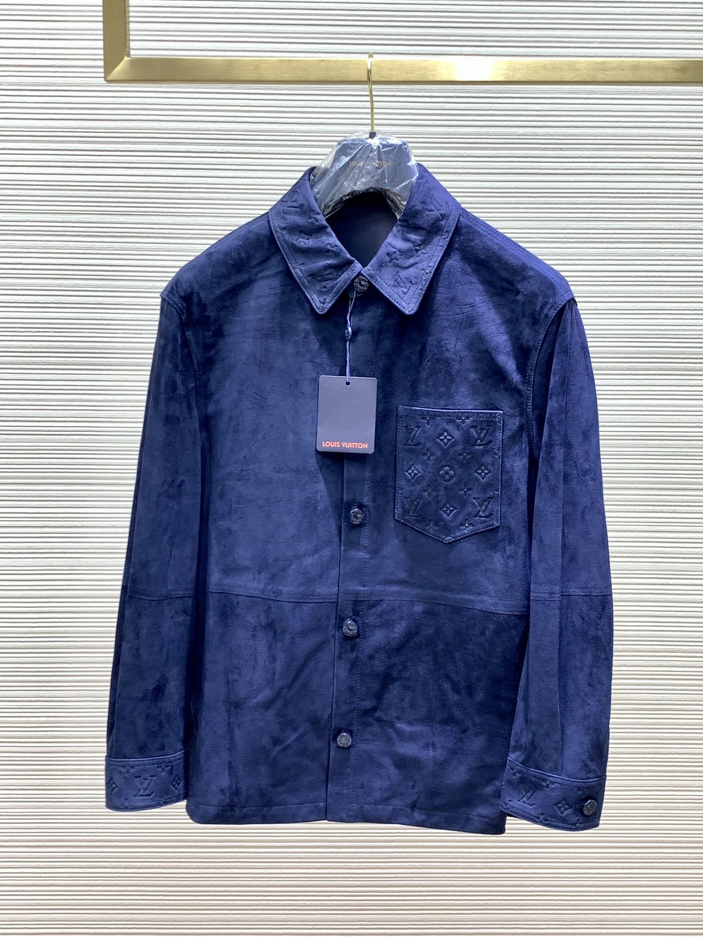 LV Suede Cowhide Shirt Jacket