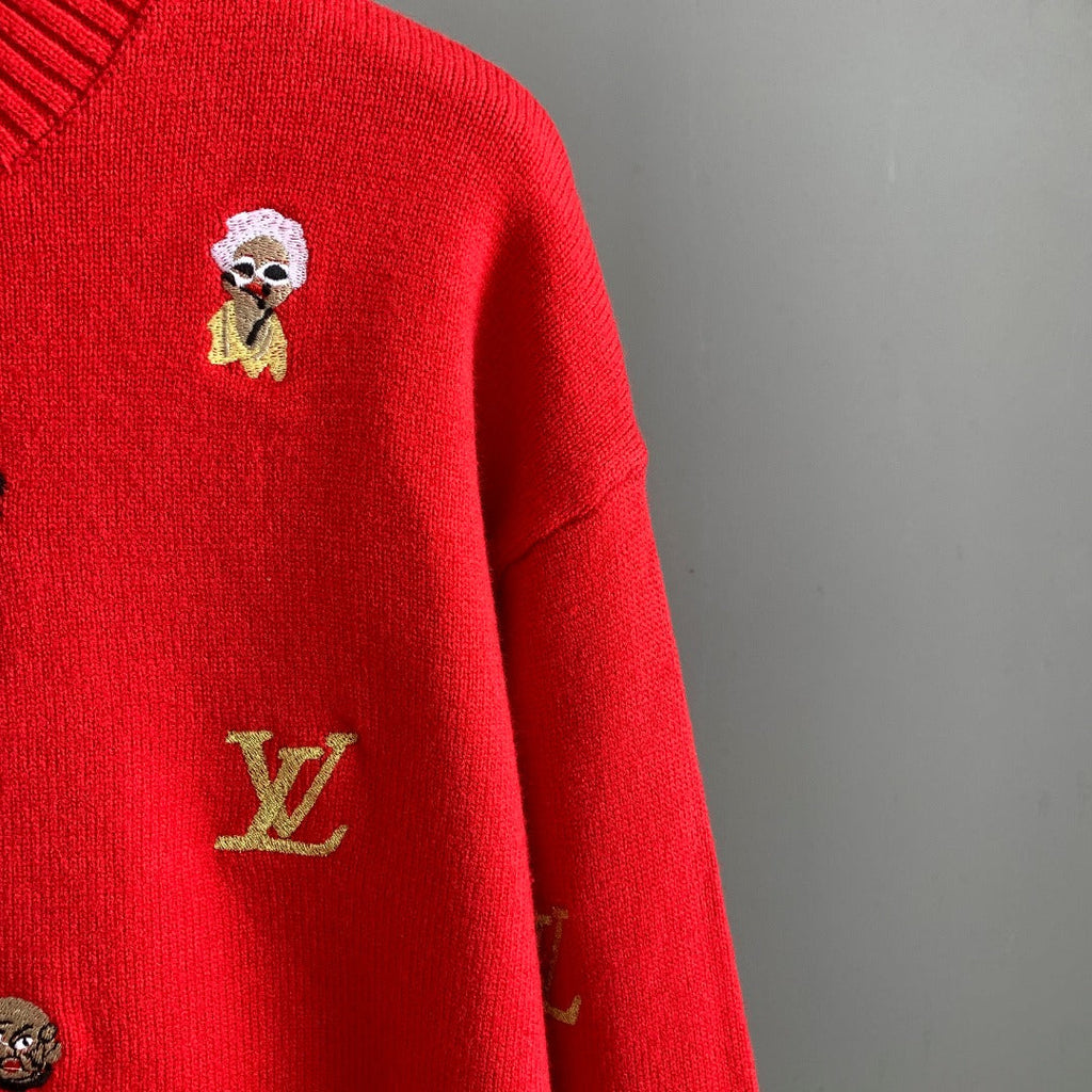 LV Jacquard Knit Sweater