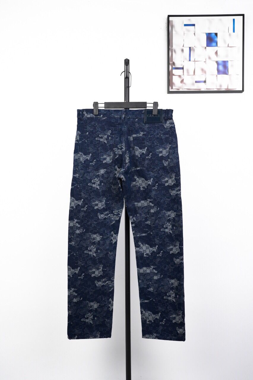 Dark Blue Camo Gucci jeans