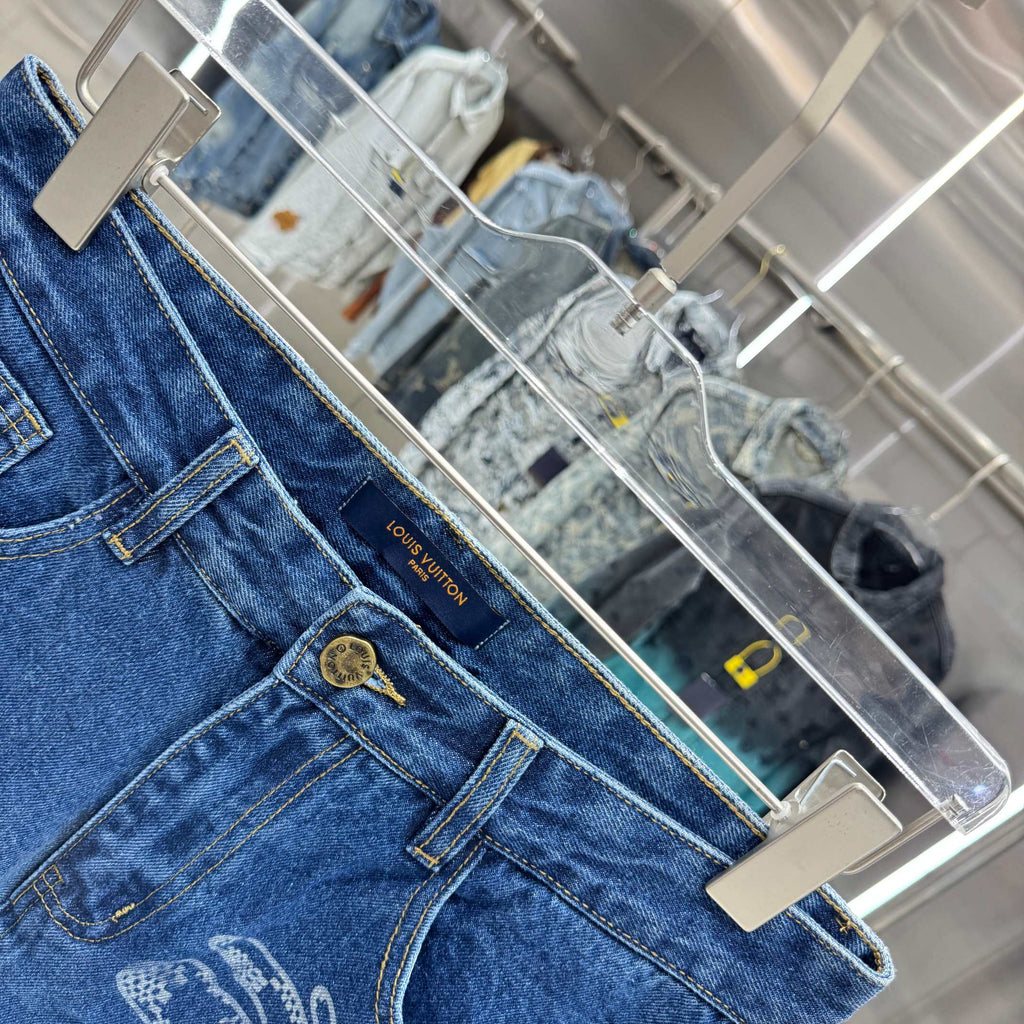 LV Denim Shorts