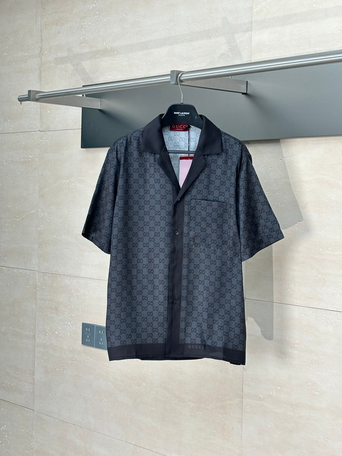 GG all over Letter Print Set Short-Sleeve Shirt