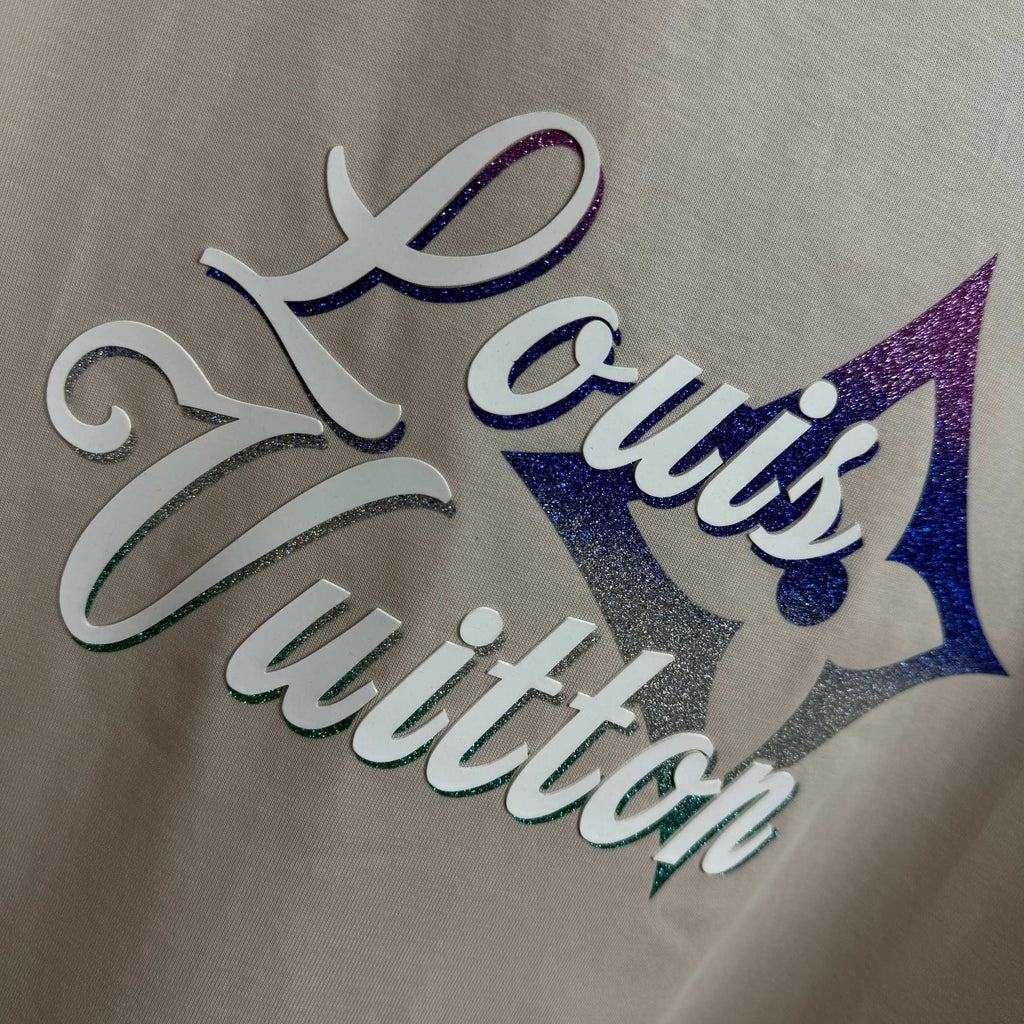 LV letter 3D Plate Silicon T shirt