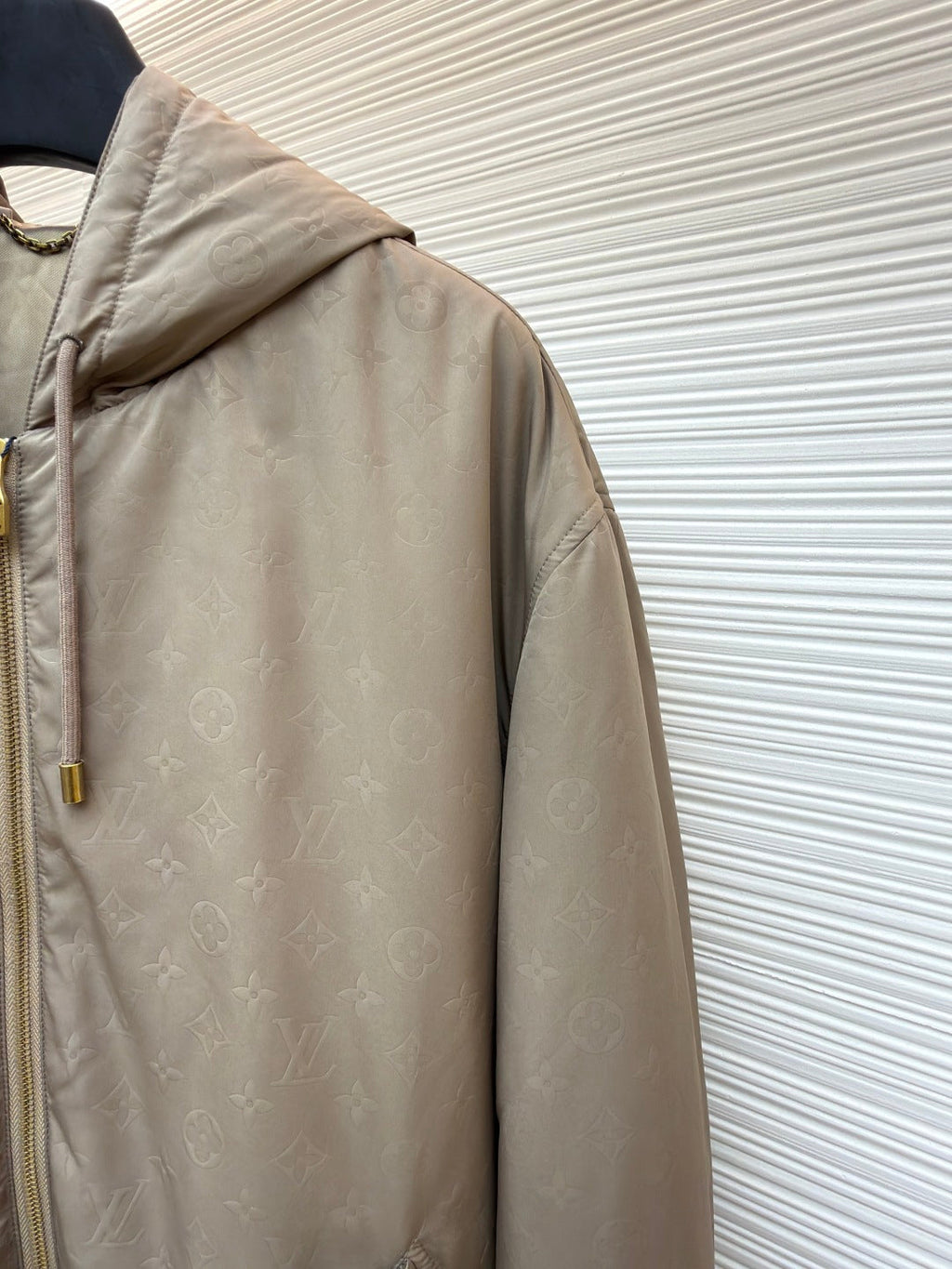 LV Gravure Embossed Cotton-Padded Jacket