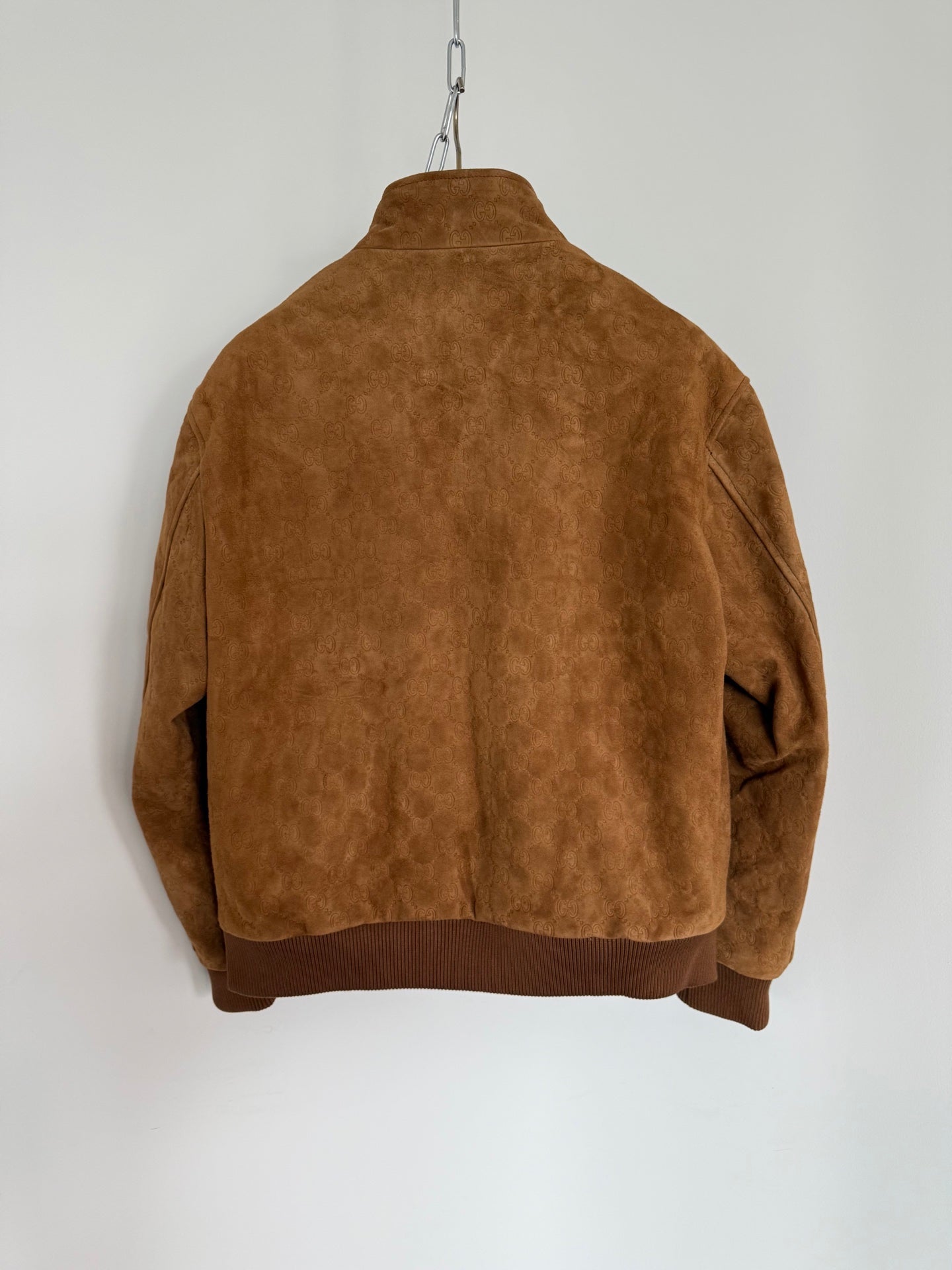 GG Embossed Leather Jacket