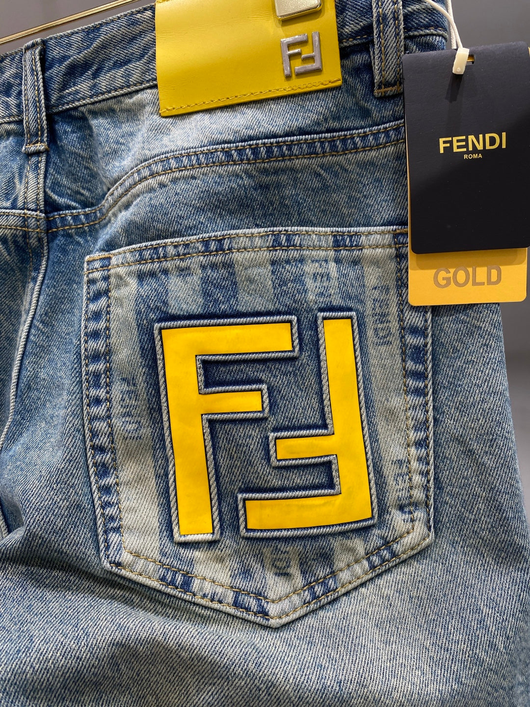 Fendi Washed Denim Jeans