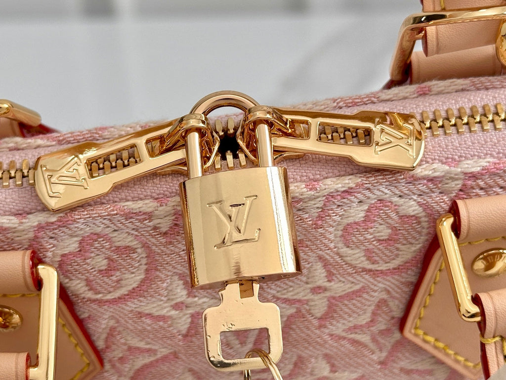 LV Jacquard Shell Handbag