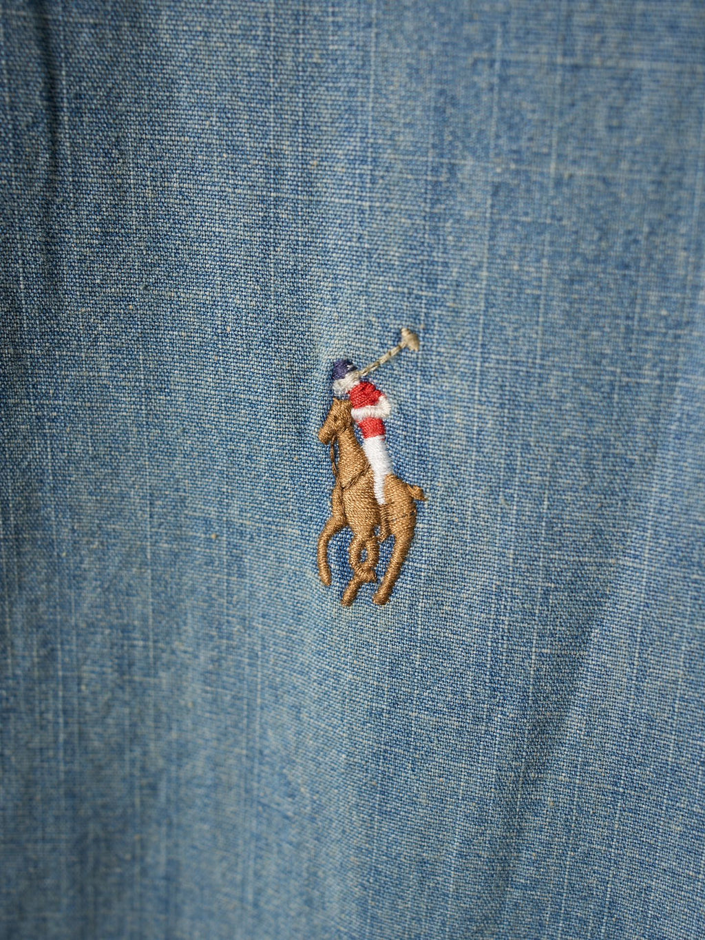 Ralph Lauren Embroidered Denim Collar Jacket