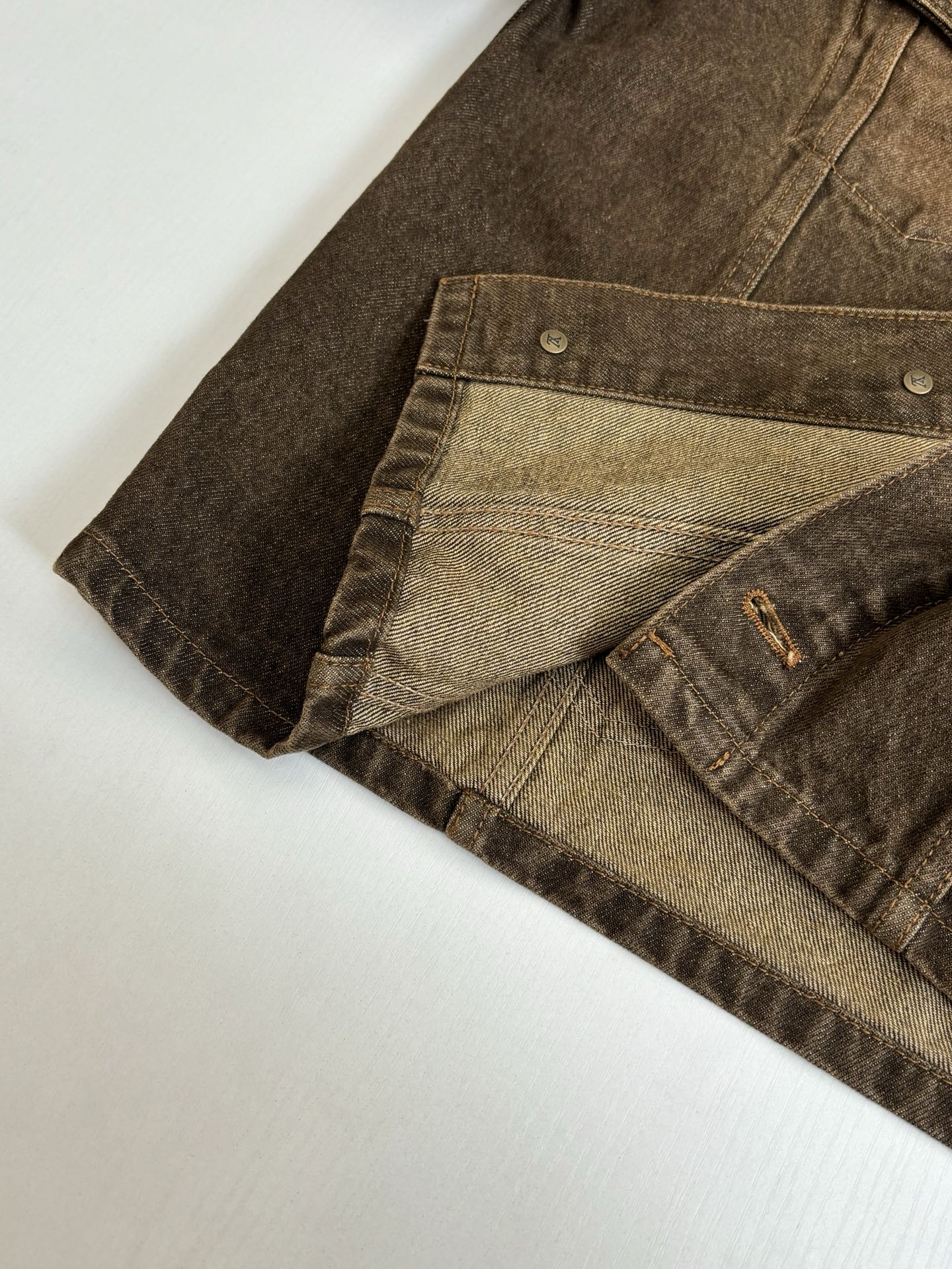 LV Coffee Denim Jacket