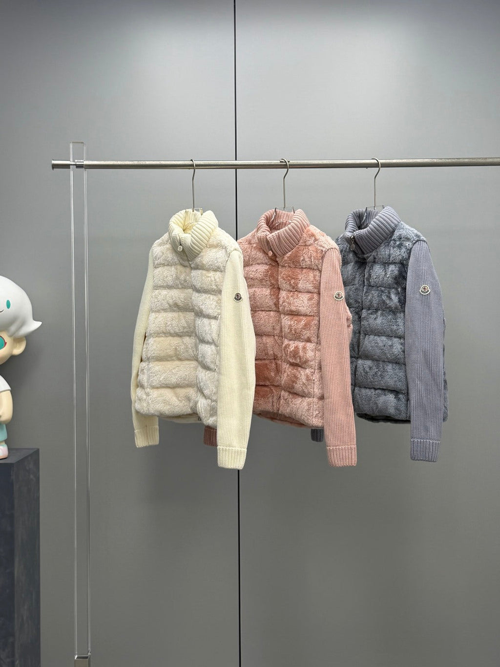Moncler Teddy Fleece Knit Jacket