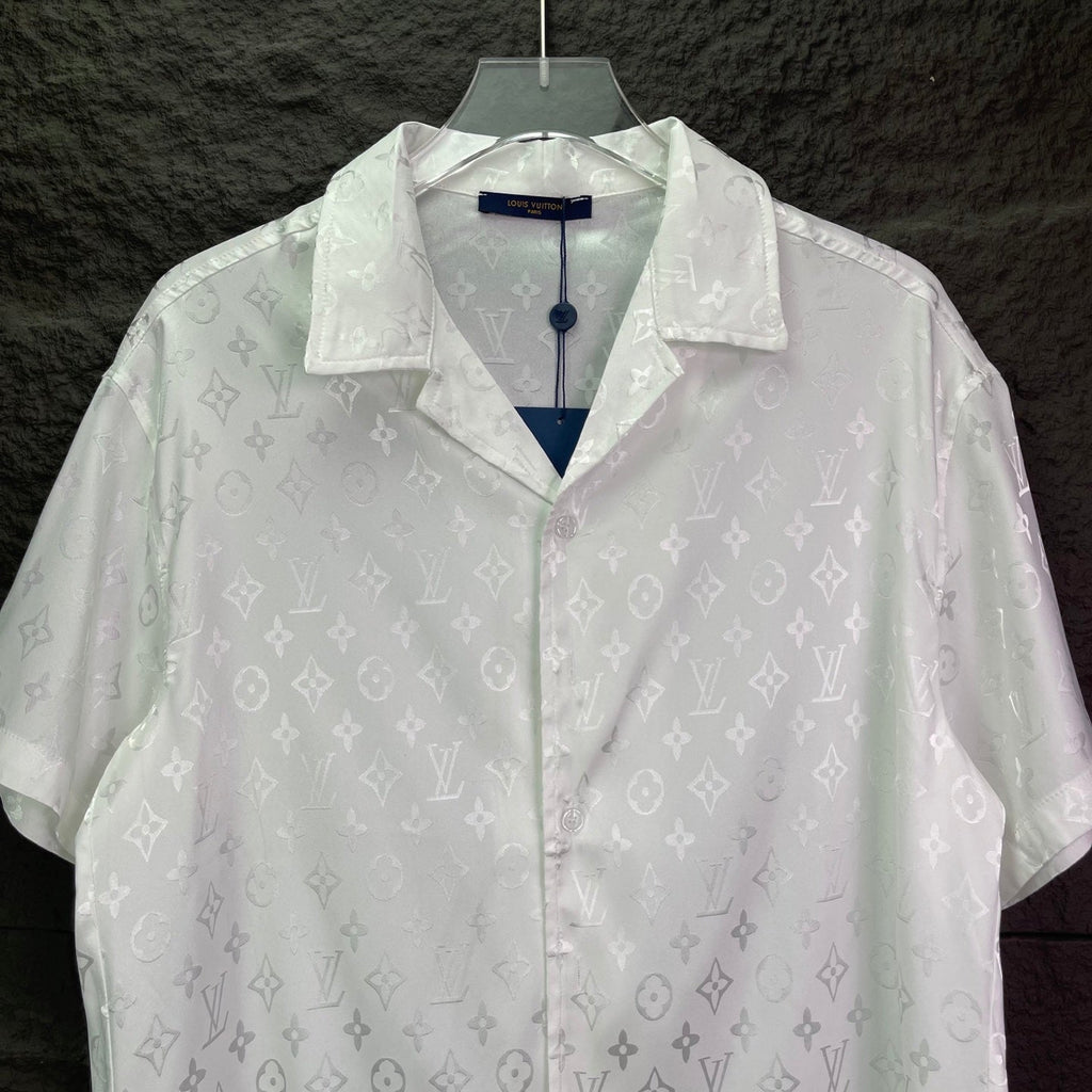 LV Jacquard Short Sleeve Shirt