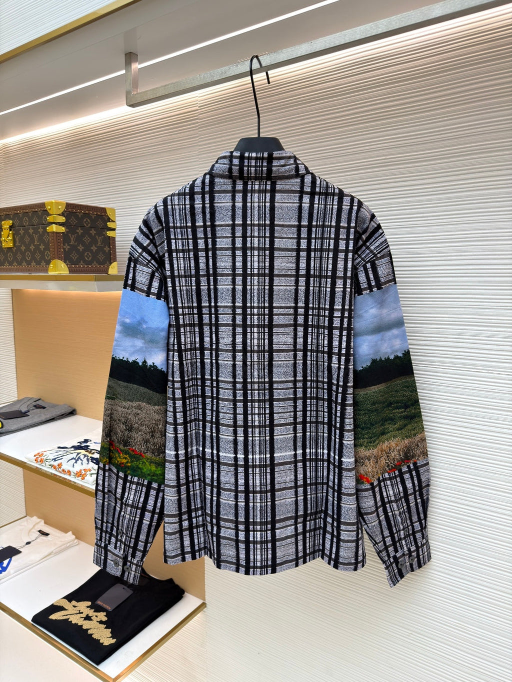 LV Plaid Print Shirt