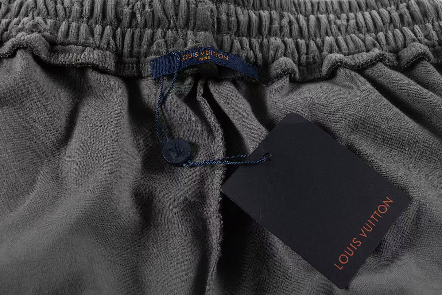 LV Monogram jacquard velvet shorts
