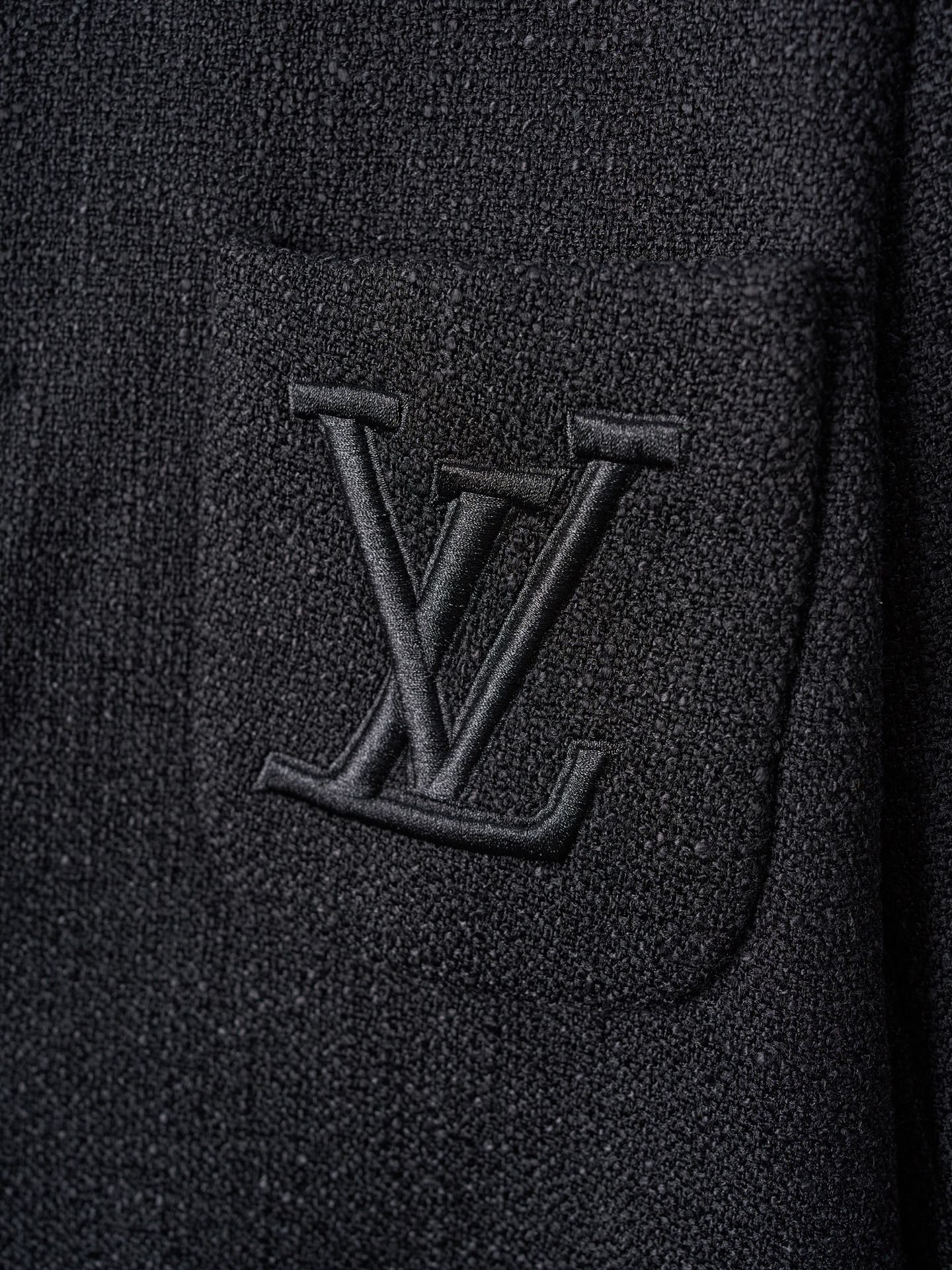 LV Pocket Embriodered Single-Breasted Jacket