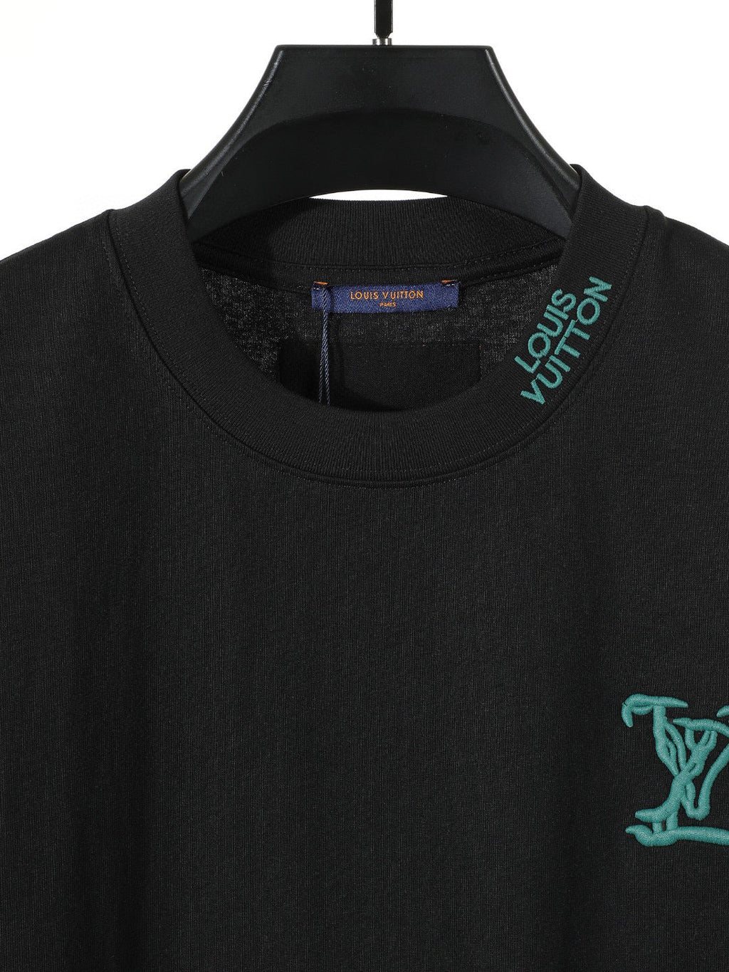 LV Embroidered Collar T-Shirt