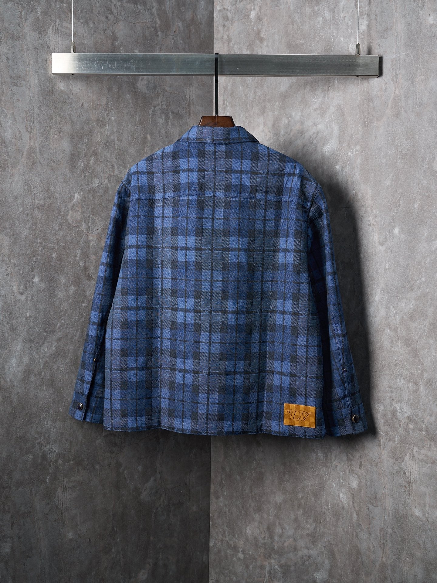 LV Monogram Tartan Denim Overshirt