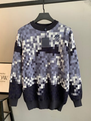 LV Camouflage Mosaic Knit Sweater