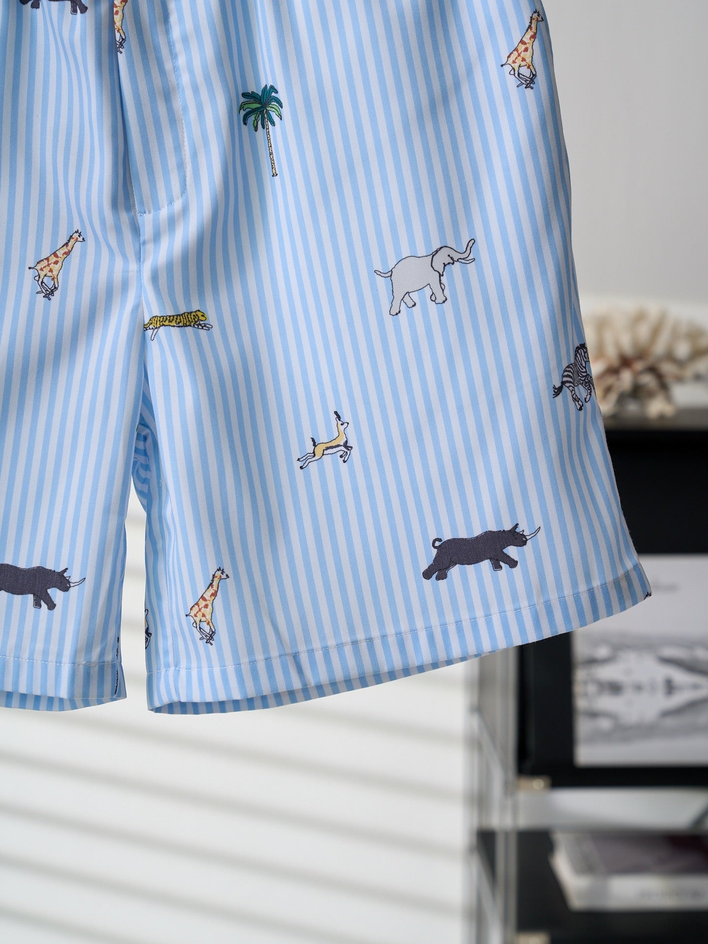 LV Strip/Animal Shorts