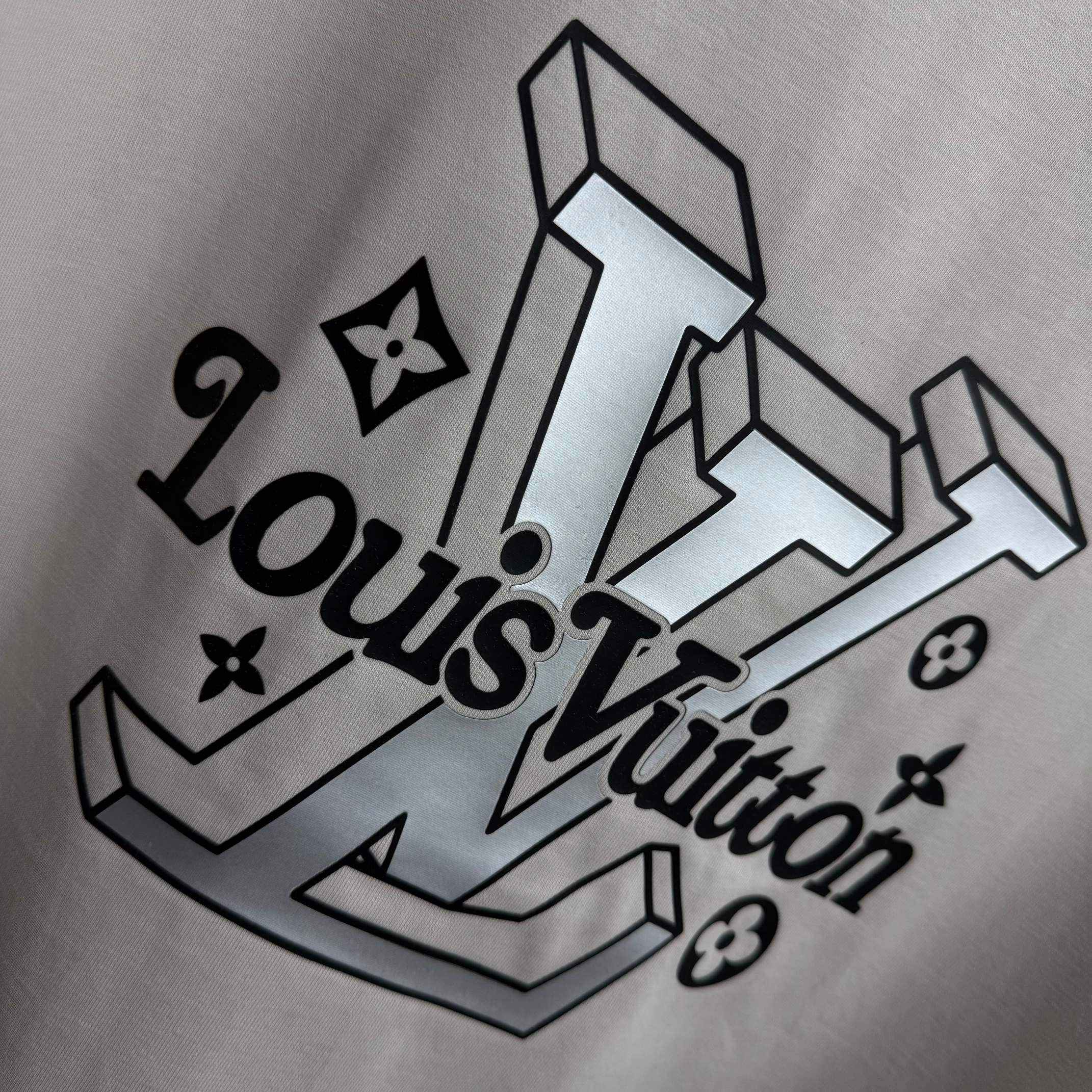 LV 3D Silicon Cotton T-Shirt