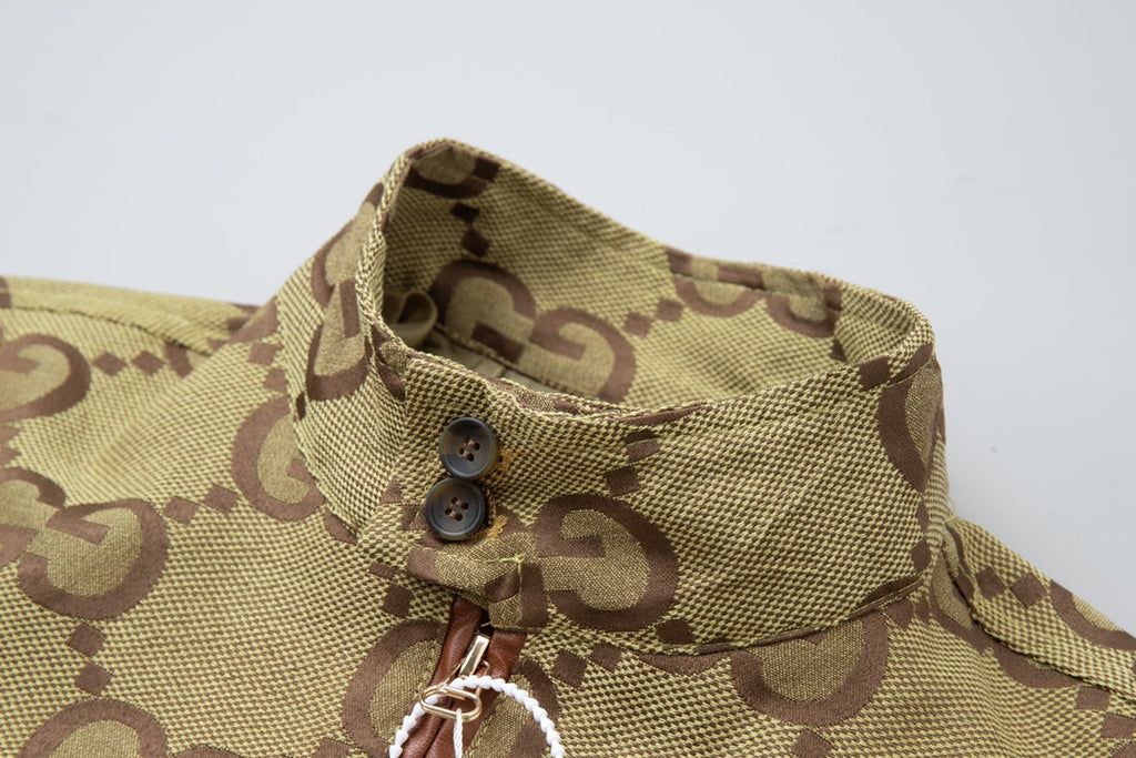 GG Double G Jacquard Stand Collar Jacket