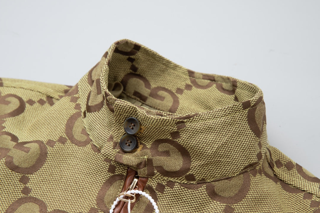 GG Double G Jacquard Stand Collar Jacket