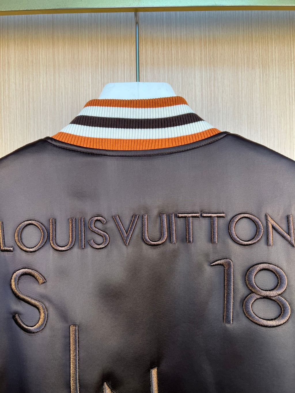 LV Rhinestone Letter Embriodery Bomber Jacke