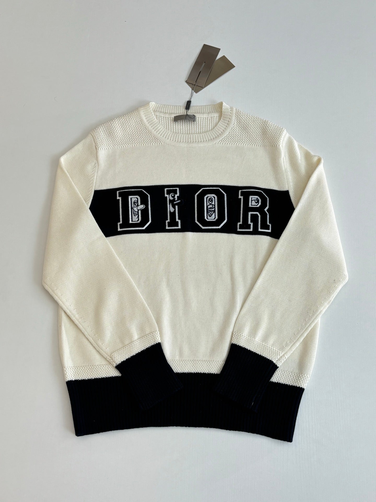 Dior Embroidered Wool Knit Sweater
