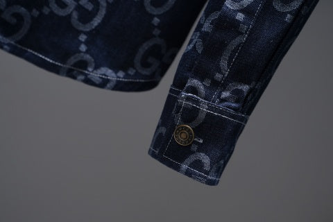 Gucci All-over GG Denim Shirt/Jacket