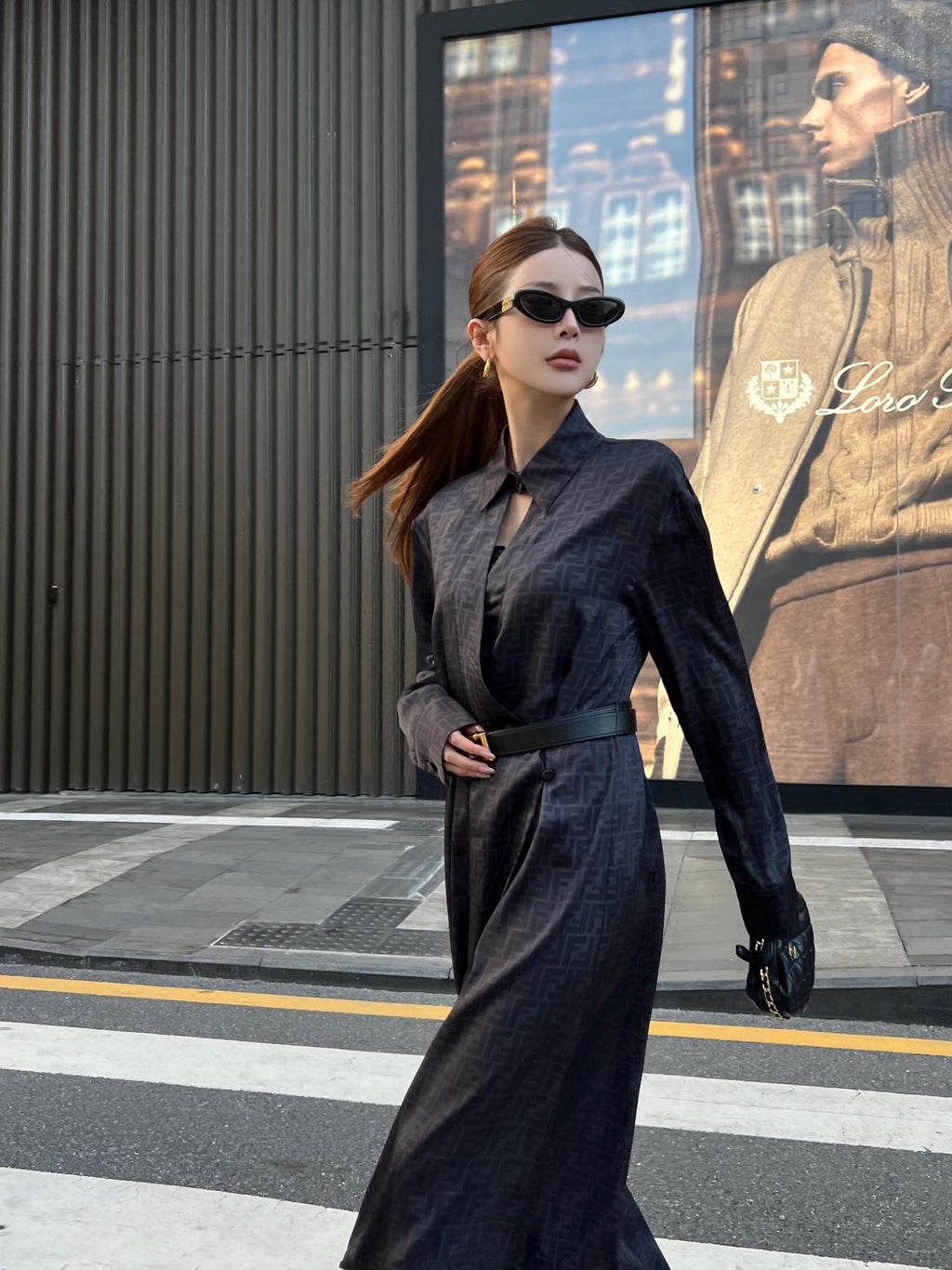 Women's Fendi Parent-Style Monogram Dress with Belt!
