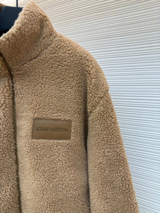 LV Teddy Wool Waist-Clinching Jacket