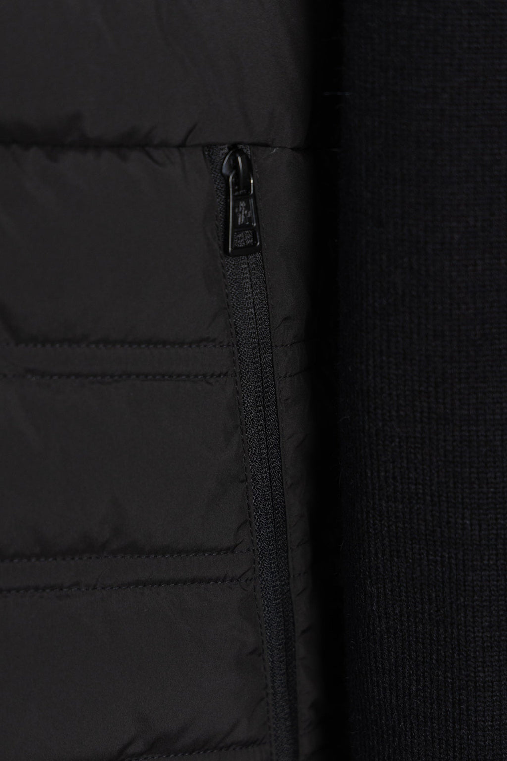 Morecler Knitted Patchwork Down Jacket