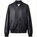 Genuine Black Bomber Leather Jacket