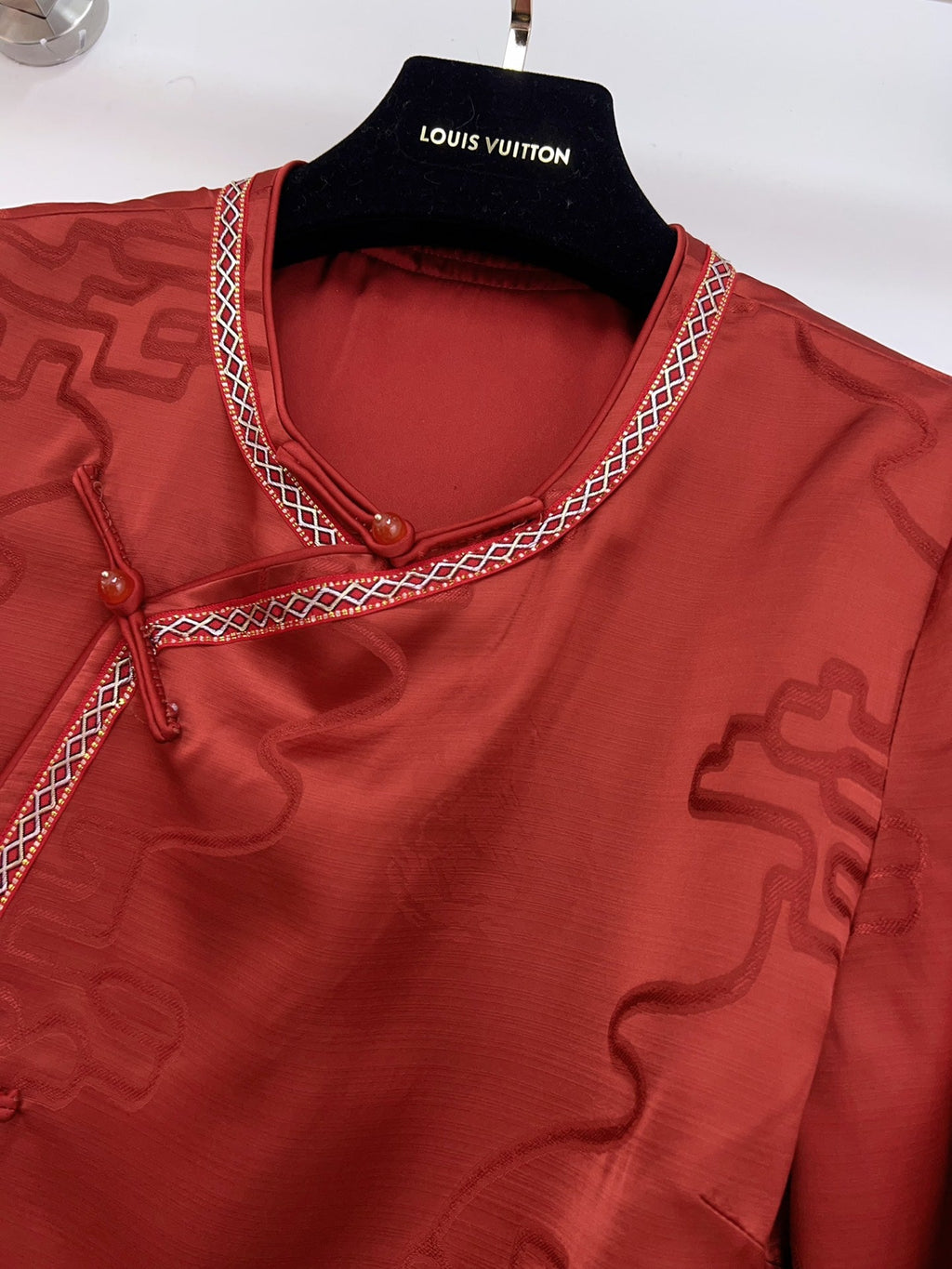 Women's Dior Chinese Style Embosse Shirt