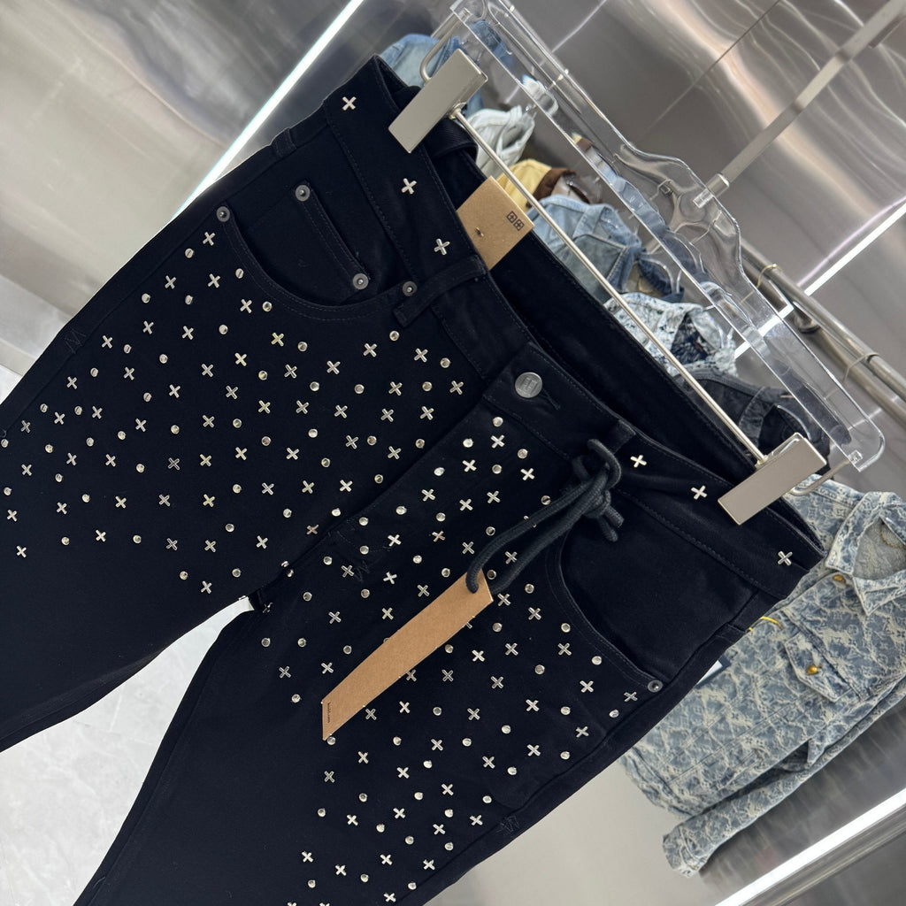 Ksubi Embroidered Fitted Jeans