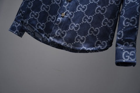 Gucci All-over GG Denim Shirt/Jacket