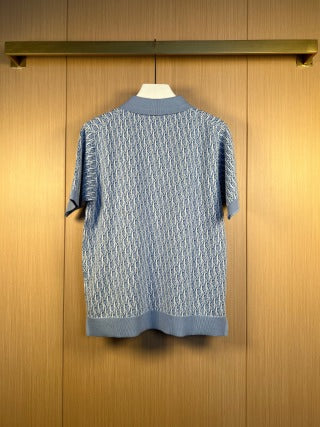 Dior Oblique Knit Polo Shirt