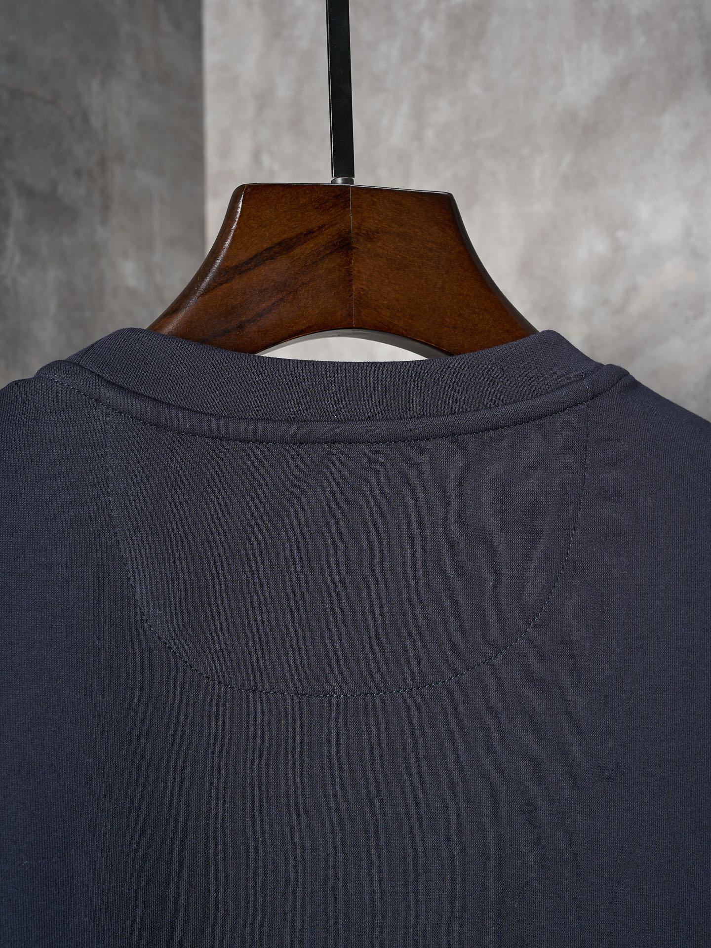 Fendi Dark Blue Explosion Pattern Cotton Crew Neck Short Sleeve T-Shirt