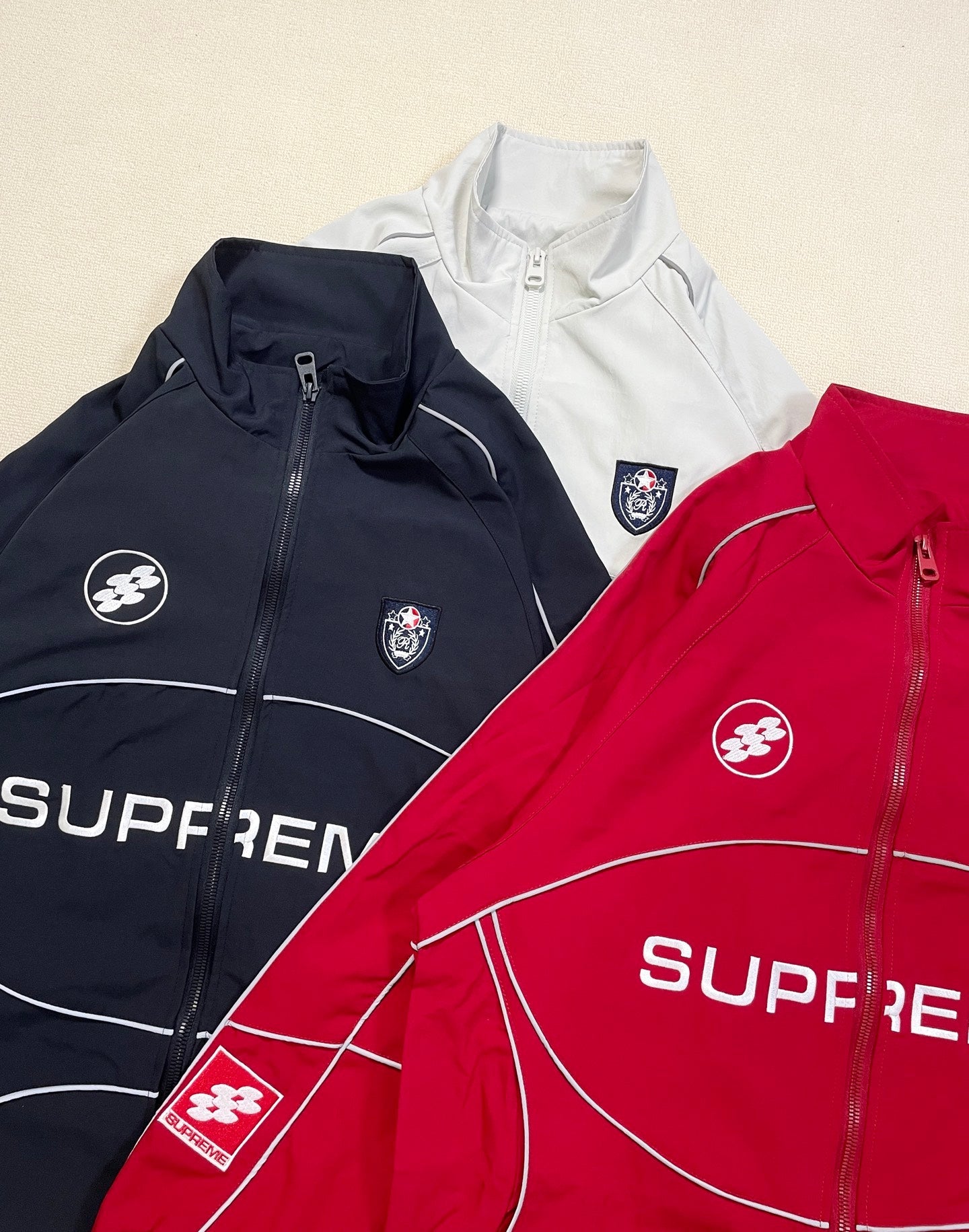 Supreme Embroidered Reflective Strip Jacket