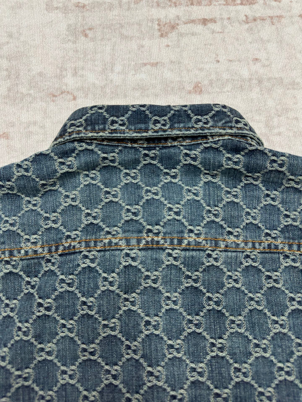 Gucci Denim Jacquard Shirt