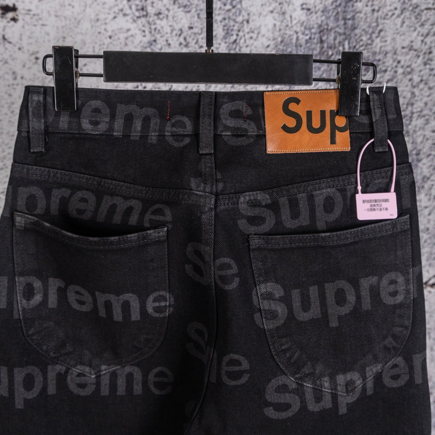 Supreme All-over Straight-Leg Jeans