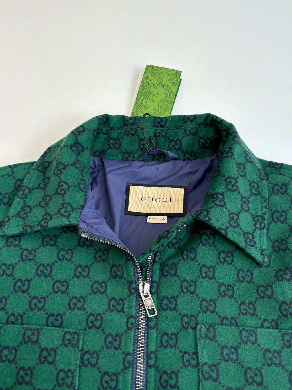 Gucci Monogram Double G Wool Jacket