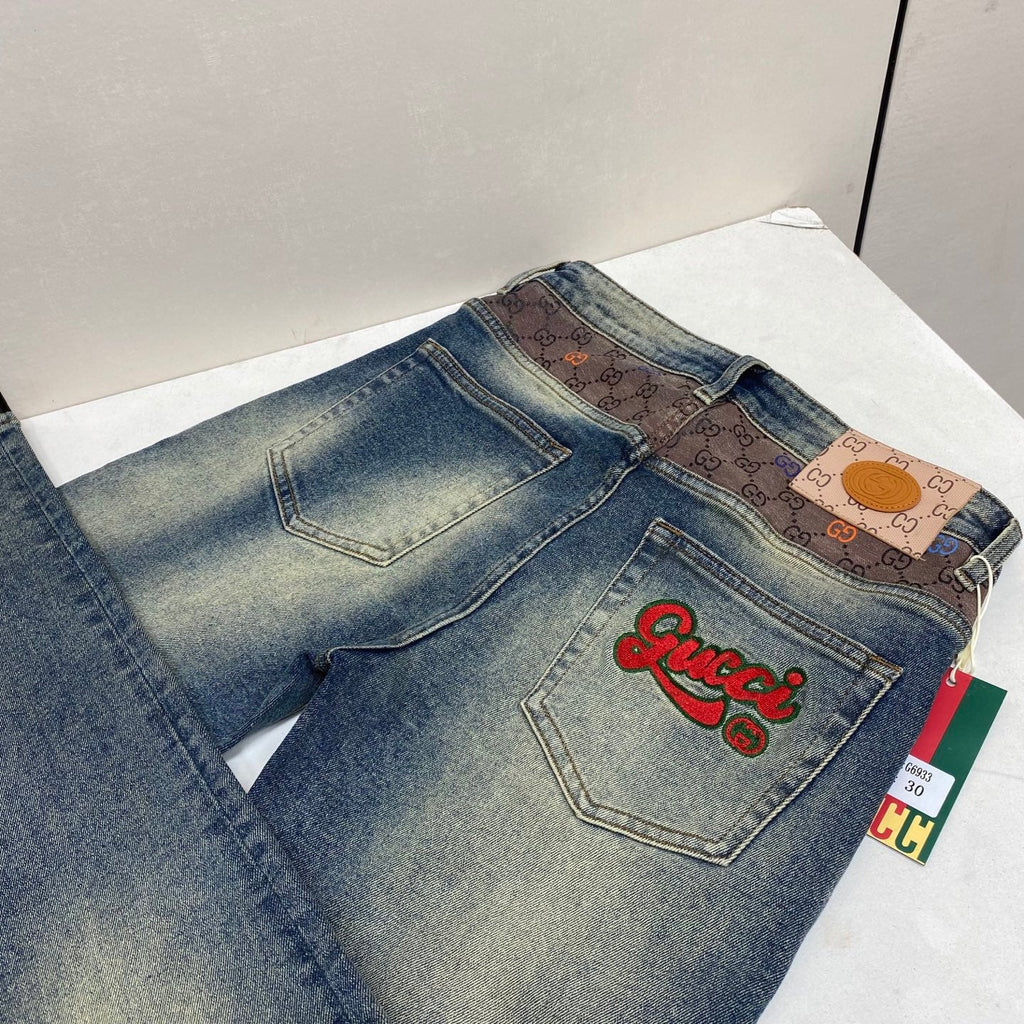 Gucci Fitted Straight-Leg Jeans