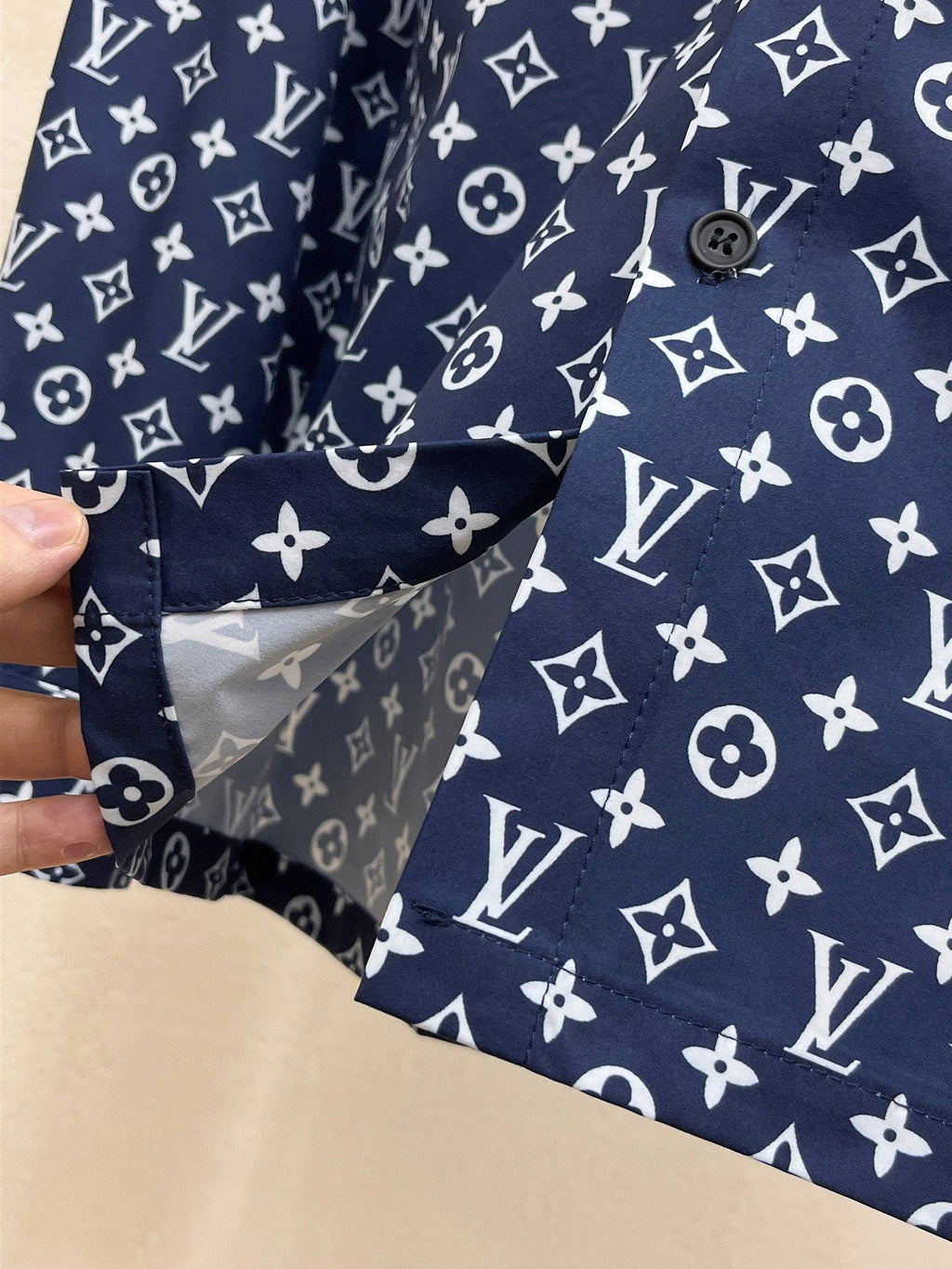 LV Print Long Sleeve Shirt
