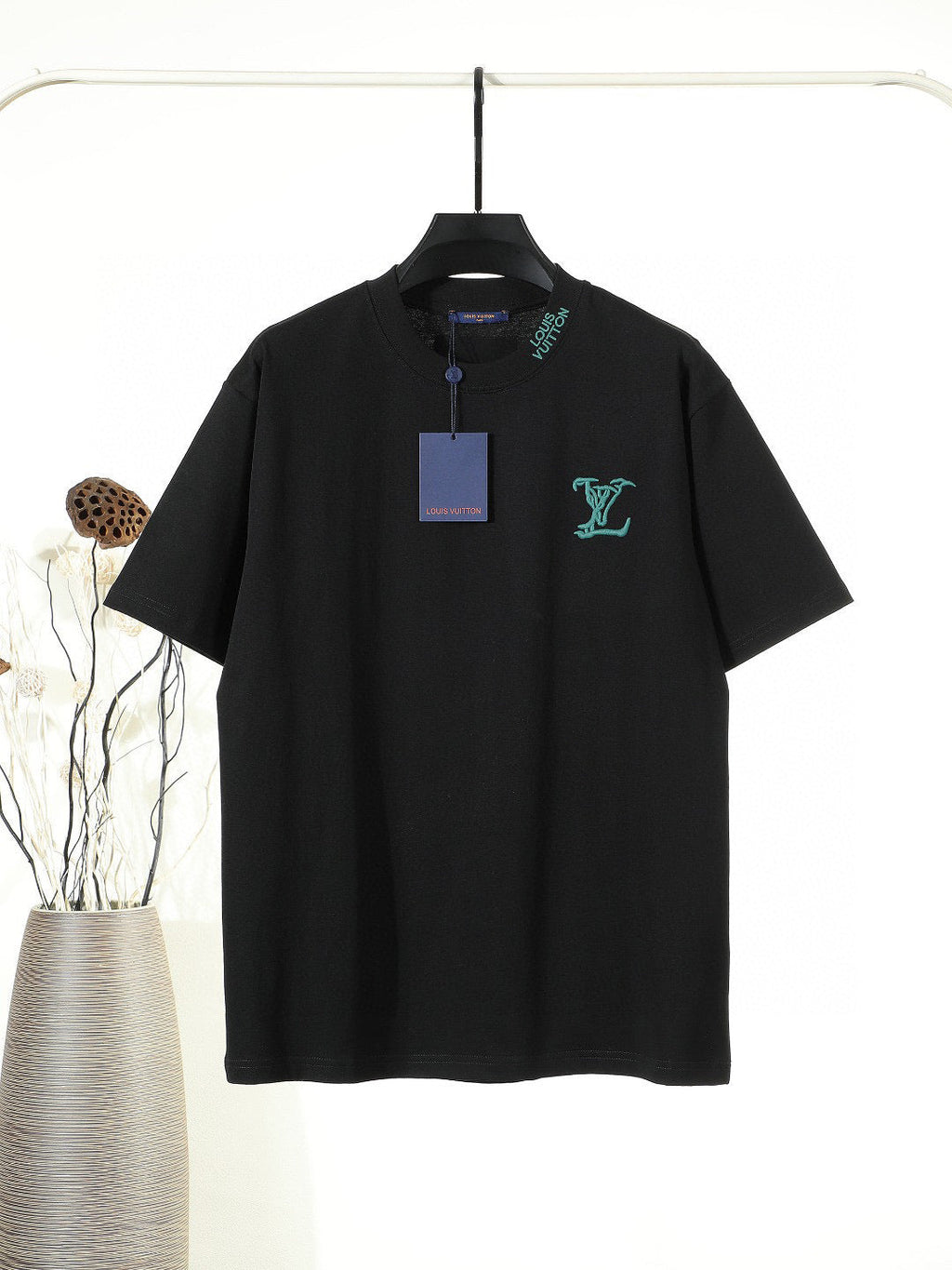 LV Embroidered Collar T-Shirt